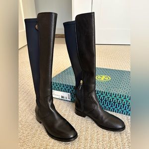 Tory Burch Black Selden Riding Boot